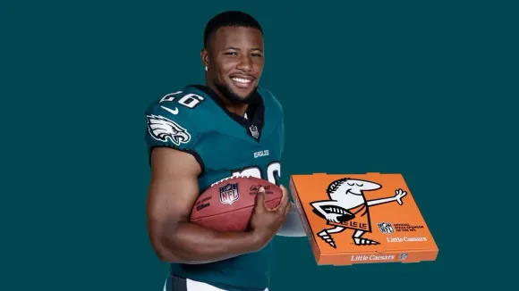 Philadelphia Eagles running back Saquon Barkley for Little Caesars