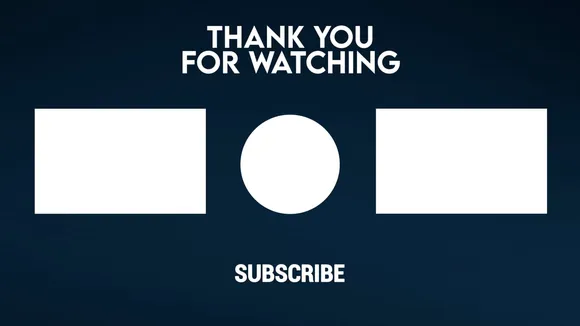 Outro, End Screen, End Card. Free Stock Video