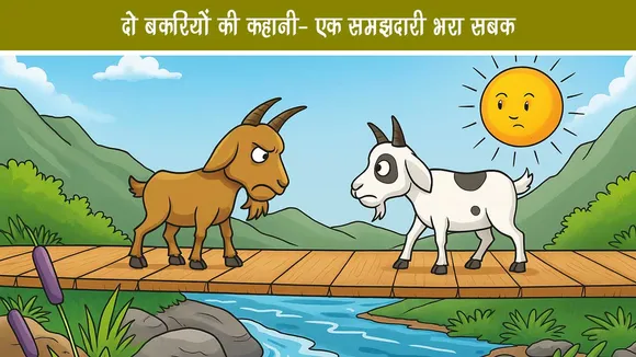 दो बकरियों की कहानी: एक समझदारी भरा सबक