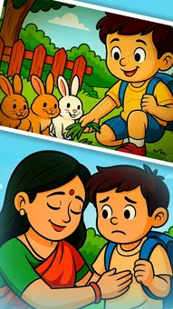 मासूम शुभम और उसके प्यारे खरगोश: एक प्यारी कहानी