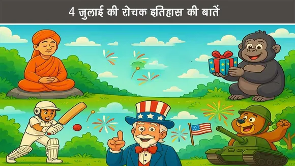 4 जुलाई की रोचक इतिहास की बातें: भारत और पूरी दुनिया के लिए बच्चों के लिए
