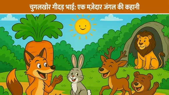 चुगलखोर गीदड़ भाई: एक मज़ेदार जंगल की कहानी