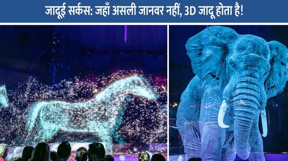 जादूई सर्कस: जहाँ असली जानवर नहीं, 3D जादू होता है! 🐘