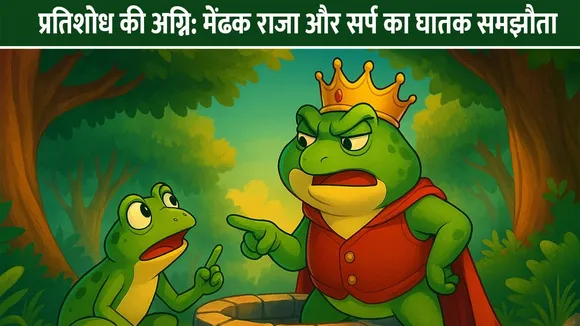 प्रतिशोध की अग्नि: मेंढक राजा और सर्प का घातक समझौता | अहंकार का पतन