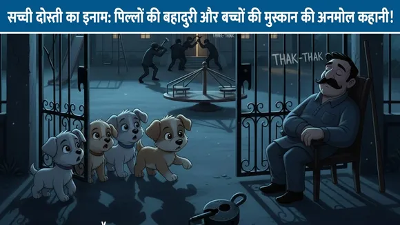 सच्ची दोस्ती का इनाम: पिल्लों की बहादुरी की कहानी!