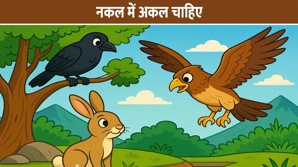 नकल में अकल चाहिए: एक कौवे की मूर्खता और उसकी भारी कीमत | बच्चों के लिए प्रेरणादायक हिंदी कहानी