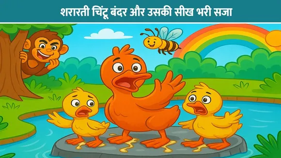 शरारती चिंटू बंदर और उसकी सीख भरी सजा | Best Hindi Story Hindi 2025