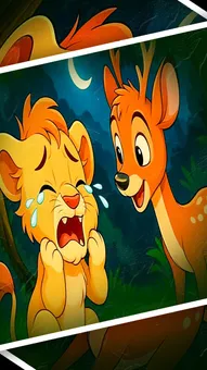 बच्चों के लिए शिक्षाप्रद जंगल कहानी: नन्हा शेर शेरू और दोस्ती का रास्ता (Moral Story in Hindi)