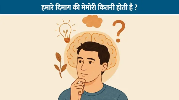 हमारे दिमाग की मेमोरी कितनी होती है ?