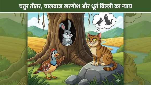 चतुर तीतर, चालबाज खरगोश और धूर्त बिल्ली का न्याय