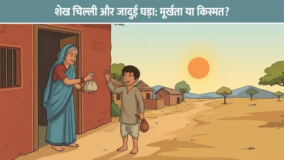 शेख चिल्ली और जादुई घड़ा: मूर्खता या किस्मत?