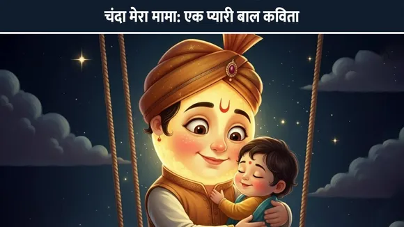 चंदा मेरा मामा: एक प्यारी बाल कविता | Best Hindi Kids Poem