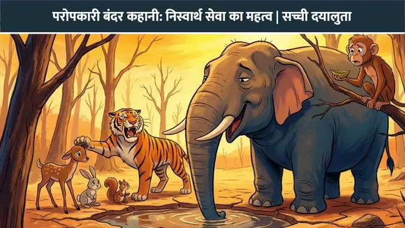 परोपकारी बंदर कहानी: निस्वार्थ सेवा का महत्व | सच्ची दयालुता
