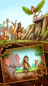 अपना सा मुँह लेकर रह जाना: मोंटू बंदर की फनी जंगल स्टोरी और सीख