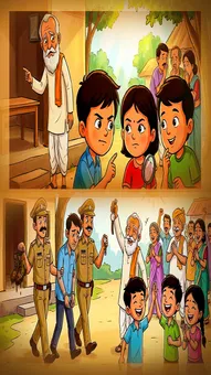 चोर पकड़ा गया: रहस्यमयी मामले को सुलझाते बच्चे