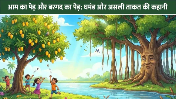 आम का पेड़ और बरगद का पेड़: घमंड और असली ताकत की कहानी (Motivational Story)