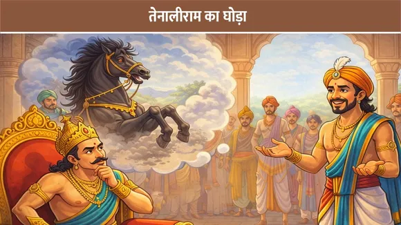 तेनालीराम का घोड़ा: तर्क से सुलझी मज़ेदार बाल कहानी