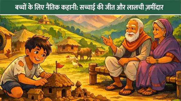 बच्चों के लिए नैतिक कहानी: सच्चाई की जीत और लालची ज़मींदार