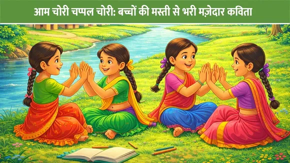 आम चोरी चप्पल चोरी: बच्चों की मस्ती से भरी मज़ेदार कविता