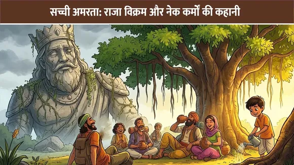 सच्ची अमरता: राजा विक्रम और नेक कर्मों की कहानी