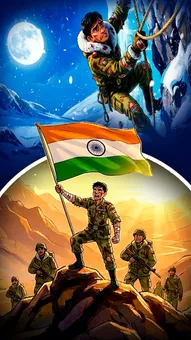 टाइगर हिल का शेर: नन्हे सैनिकों के लिए योगेंद्र सिंह यादव की कहानी