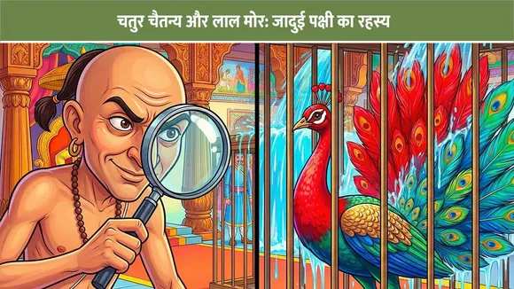 चतुर चैतन्य और लाल मोर: जादुई पक्षी का रहस्य