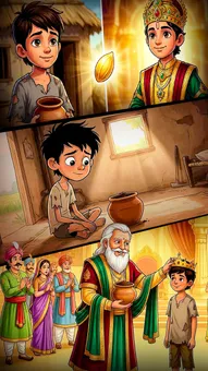 रंक से राजा: ईमानदार दीपक और सुवर्णपुर का असली उत्तराधिकारी - बच्चों के लिए कहानी