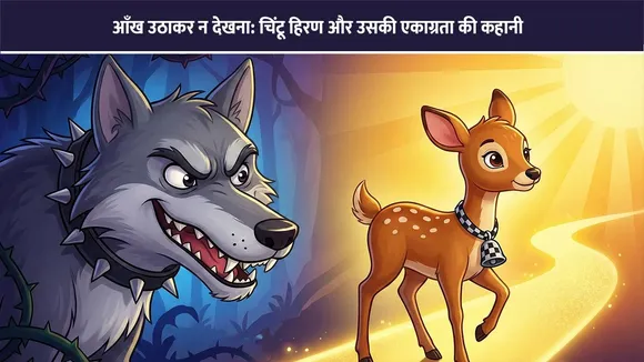 आँख उठाकर न देखना: चिंटू हिरण और उसकी एकाग्रता की कहानी