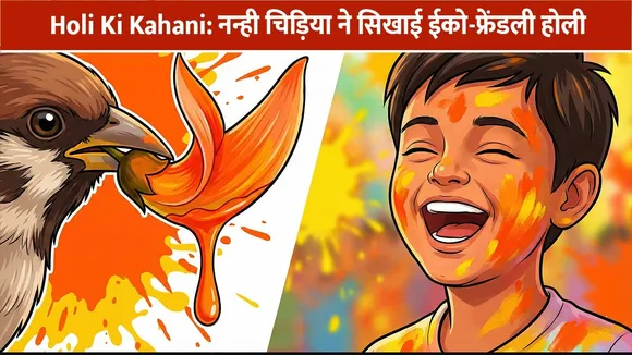 Holi Ki Kahani: नन्ही चिड़िया ने सिखाई ईको-फ्रेंडली होली