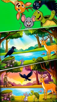 सच्चे दोस्त और एकता: चार मित्रों की प्रेरणादायक कहानी