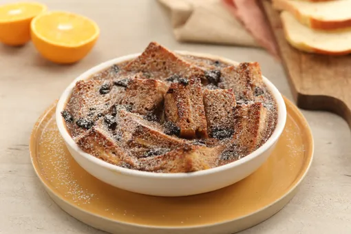 Chocolate And Cheese Bread Pudding