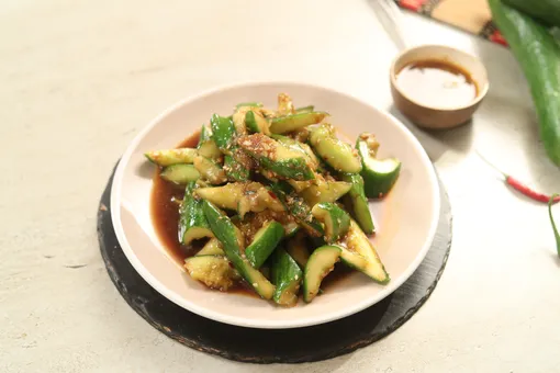 Smashed Cucumber Salad