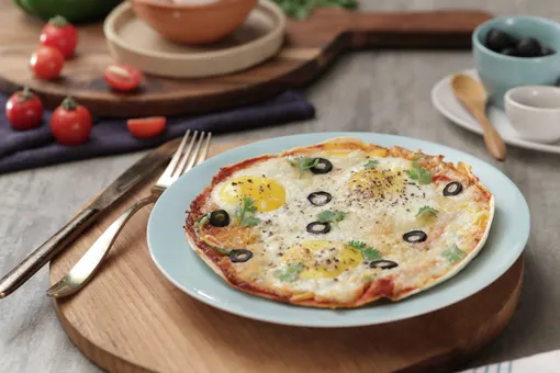 Tortilla Baked Eggs