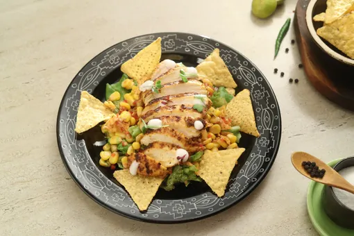 Curried Chicken Nacho Salad
