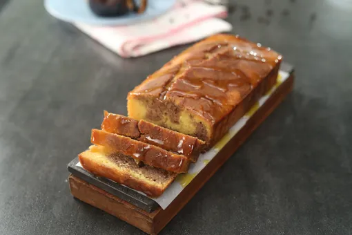 Mango Chocolate Marble Cake