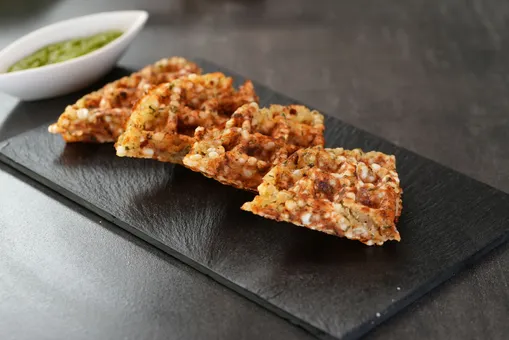 Sabudana And Cheese Waffles