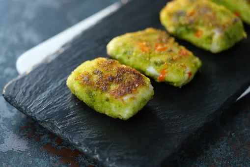 Green Garlic Crusted Fish