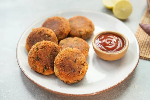 Raw Banana And Sweet Potato Tikki
