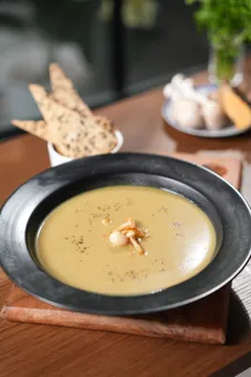 Mushroom And Turmeric Soup