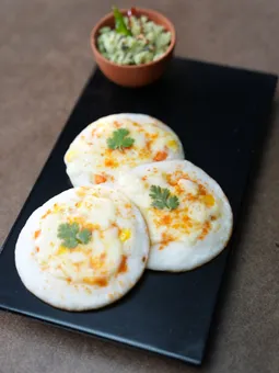 Corn And Carrot Uttapam