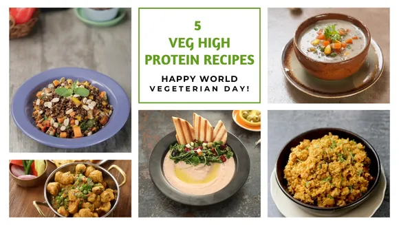 Celebrate 'World Vegetarian Day' with Our #HighProteinVegRecipes!