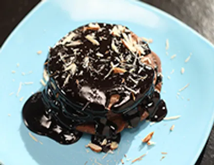 Chocolate Moong Dal Pancakes