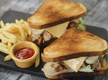 Grilled Chicken and Egg Sandwich