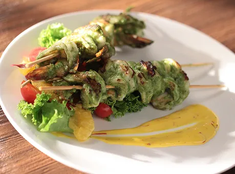 Chutney Grilled Tiger Prawns
