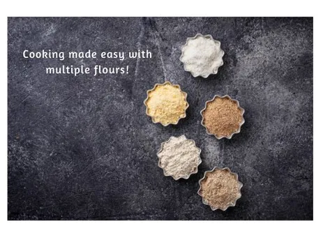 Cooking made easy with multiple flours