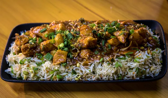 Chicken Tikka Manchurian Fried Rice 
