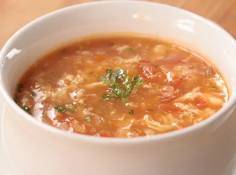Tomato Egg Drop Soup