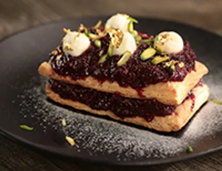 Beetroot Halwa Mille Feuille - SK Khazana