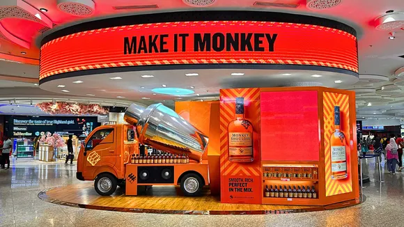 Monkey Shoulder unveils Mixer Truck at Mumbai airport