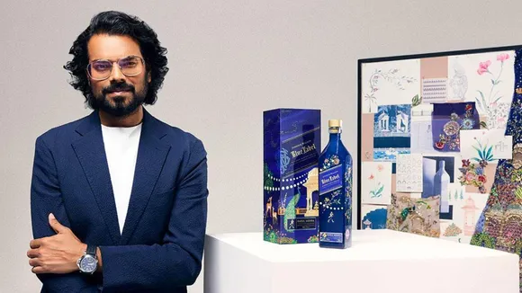 Johnnie Walker unveils Blue Label designed by Rahul Mishra